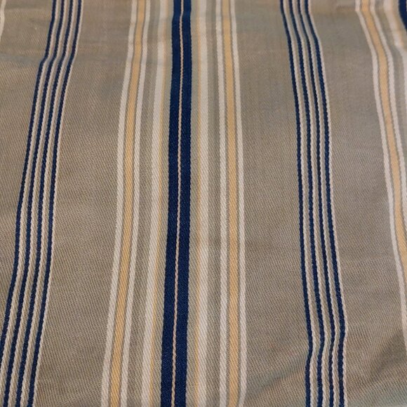 Brighton Vintage Striped Canvas Satchel with Leather Braided Straps - Picture 2 of 15